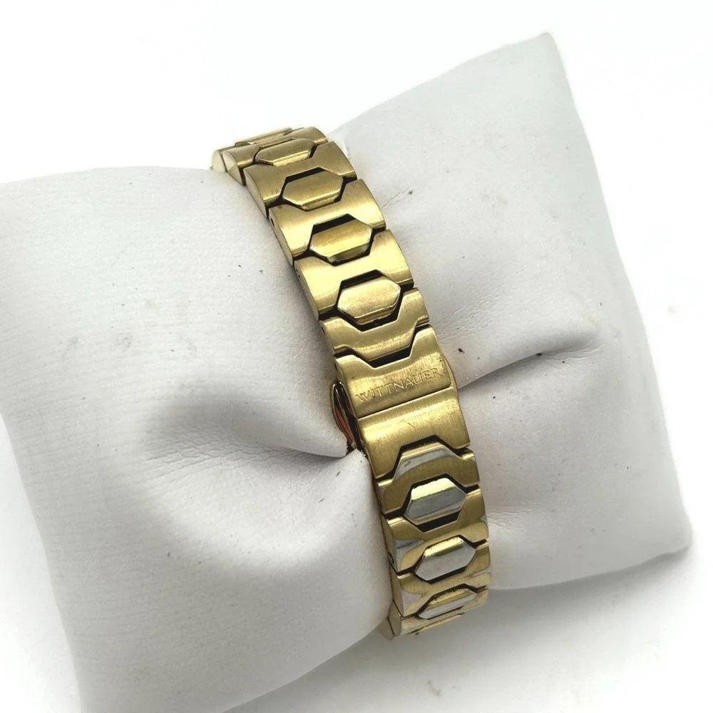 Wittnauer Women's Gold Tone Stainless Steel Watch WN4021 Classic Mother of Pearl